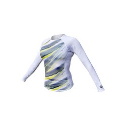 WOMEN SKIN COOLER LONG SLEEVE Sunshine Brushstroke